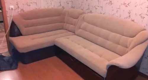 Перетяжка углового дивана. Тимирязевская